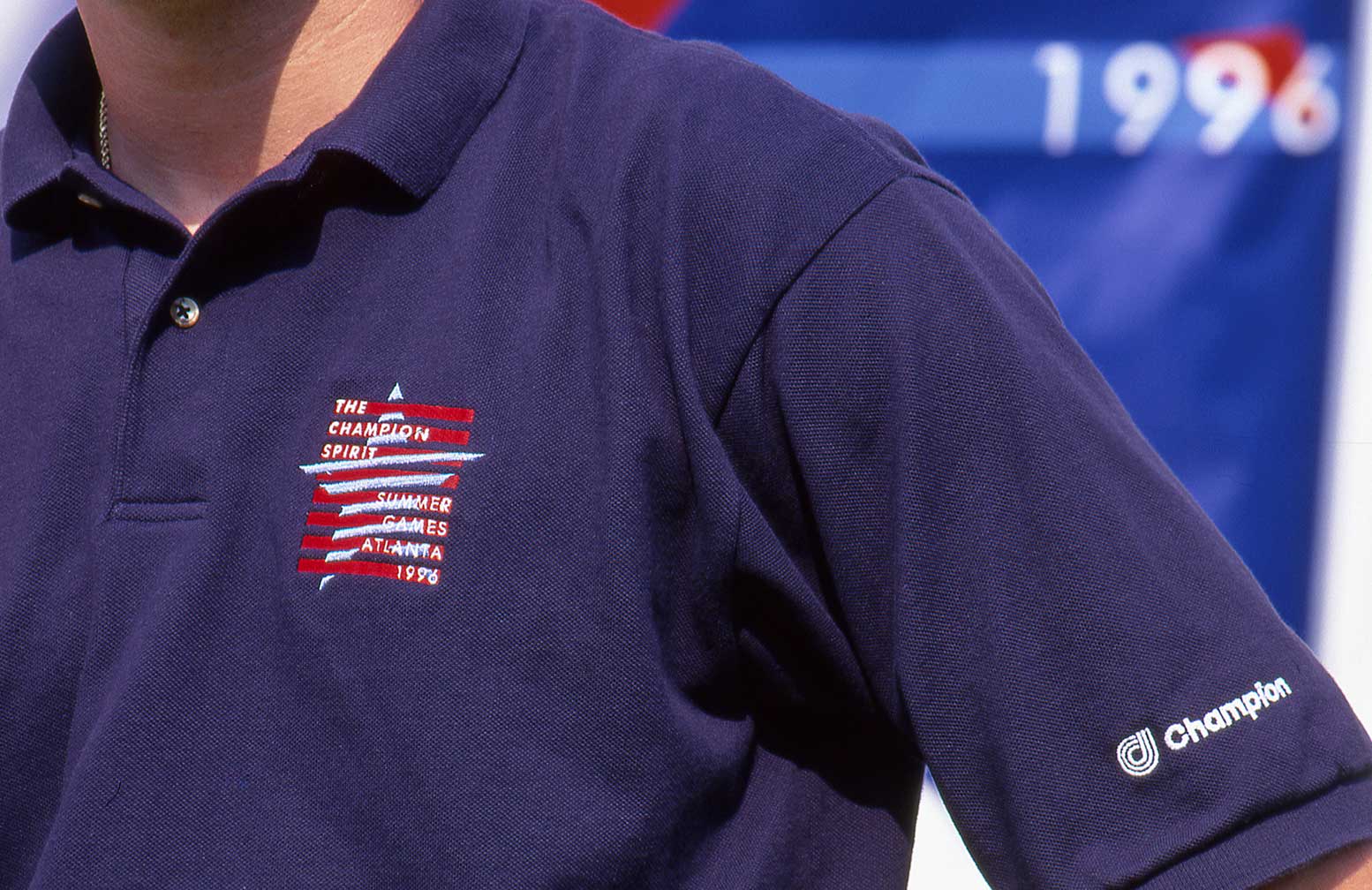 champion-spirit-of-summer-games-atlanta_polo-shirt.jpg Art Direction by: Bart Crosby, Crosby Associates